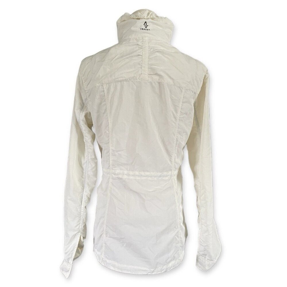 Eddie Bauer Womens First Ascent Travex Nylon‎ Jacket Women XS Gorpcore Zip White - Picture 2 of 16